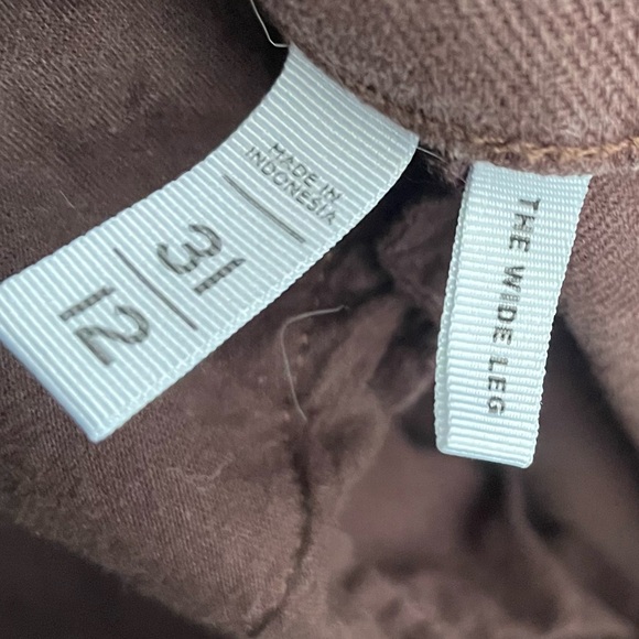 LOFT the Wide Leg Jeans Womens size 12/31 Brown - Picture 8 of 9